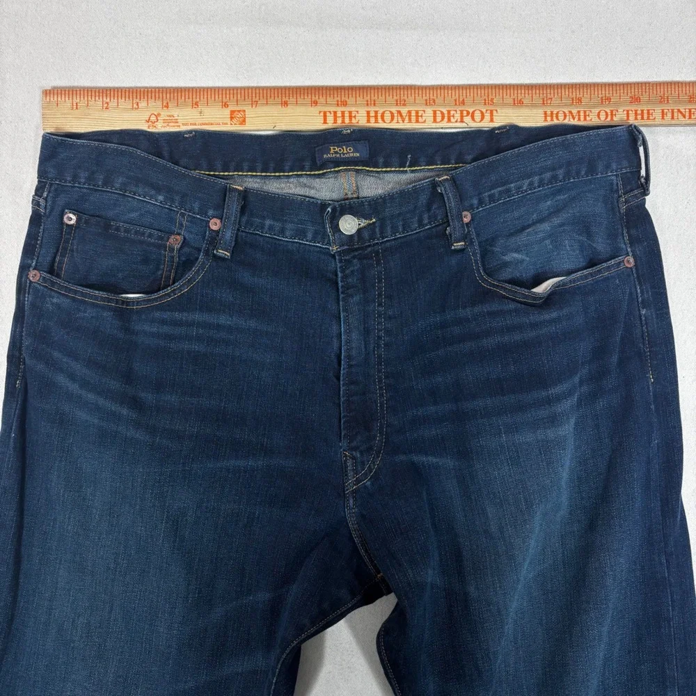 Polo Ralph Lauren Hampton Relaxed Straight Dark Wash Denim Jeans Mens 40x32